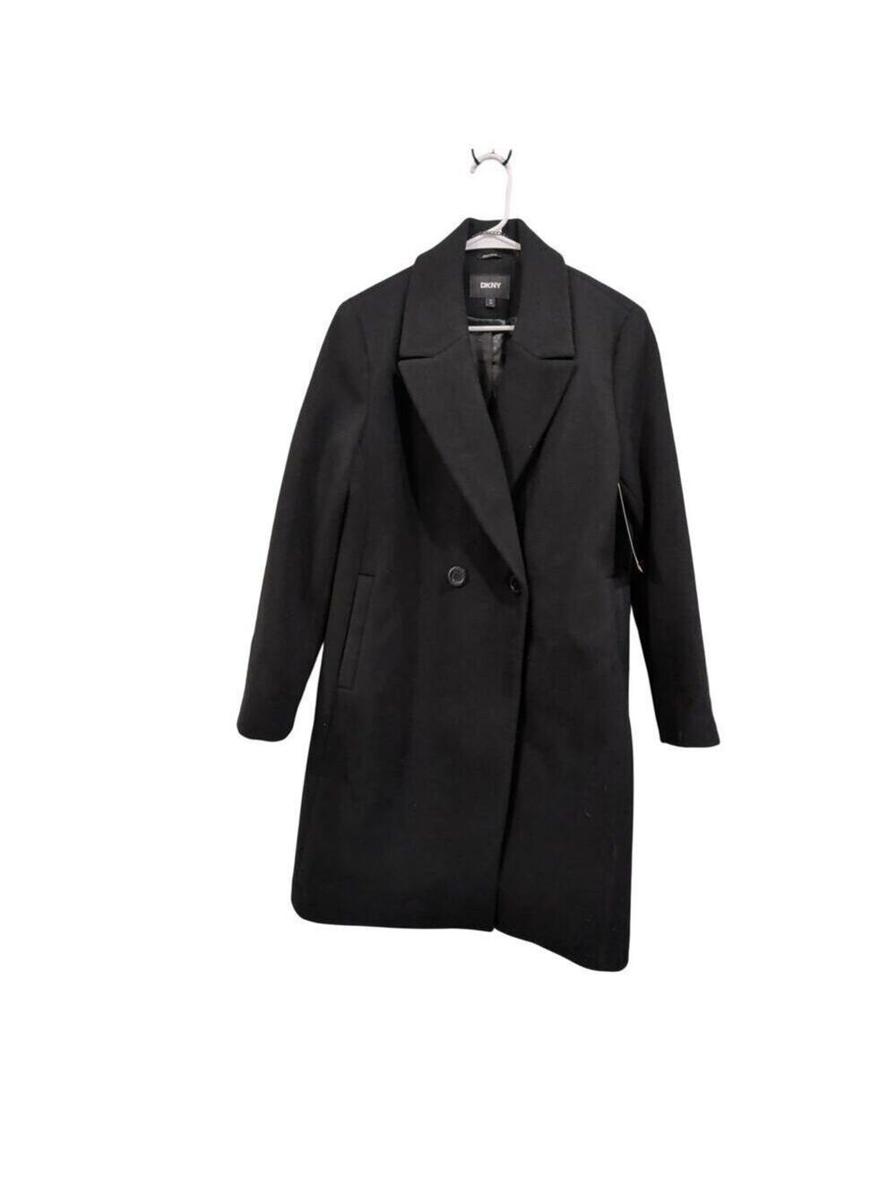 DKNY Women's Fashion Coat Black Size M